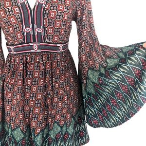 Flying Tomato Bell Sleeve Boho Dress